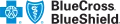 BlueCross BlueShield logos with blue cross and shield symbols.
